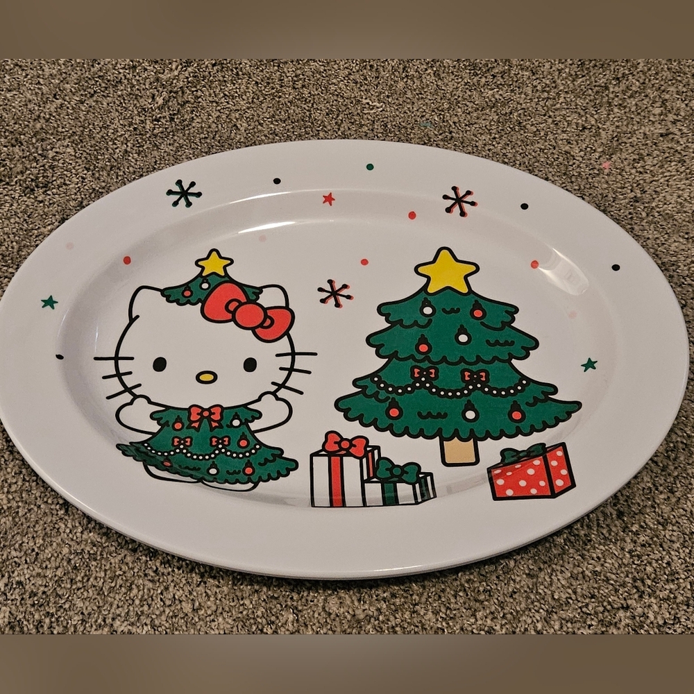 Hello Kitty Christmas Platter Large Serving Dish